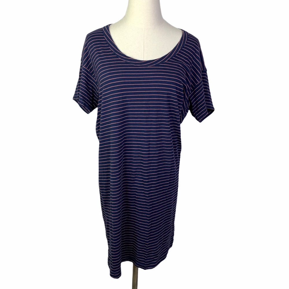 Current/Elliot Beatnik Striped T Shirt Dress d402